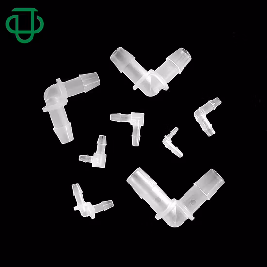 Ju 1/4" to 1/8" Reduce Hose Barb 2 Way 90 Degree L Shape Plastic Air Hose Connectors Barbed Tube Elbow Reducer Fittings
